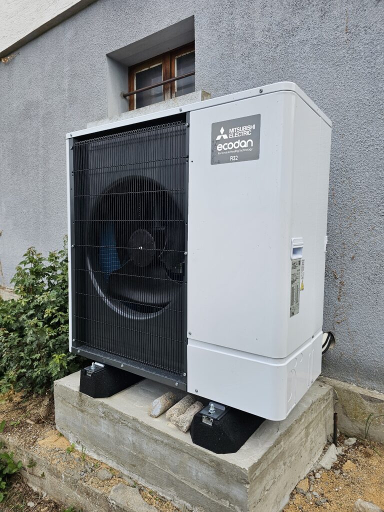 Remplacement d&rsquo;une chaudière fioul par une pompe à chaleur MITSUBISHI à DUNG