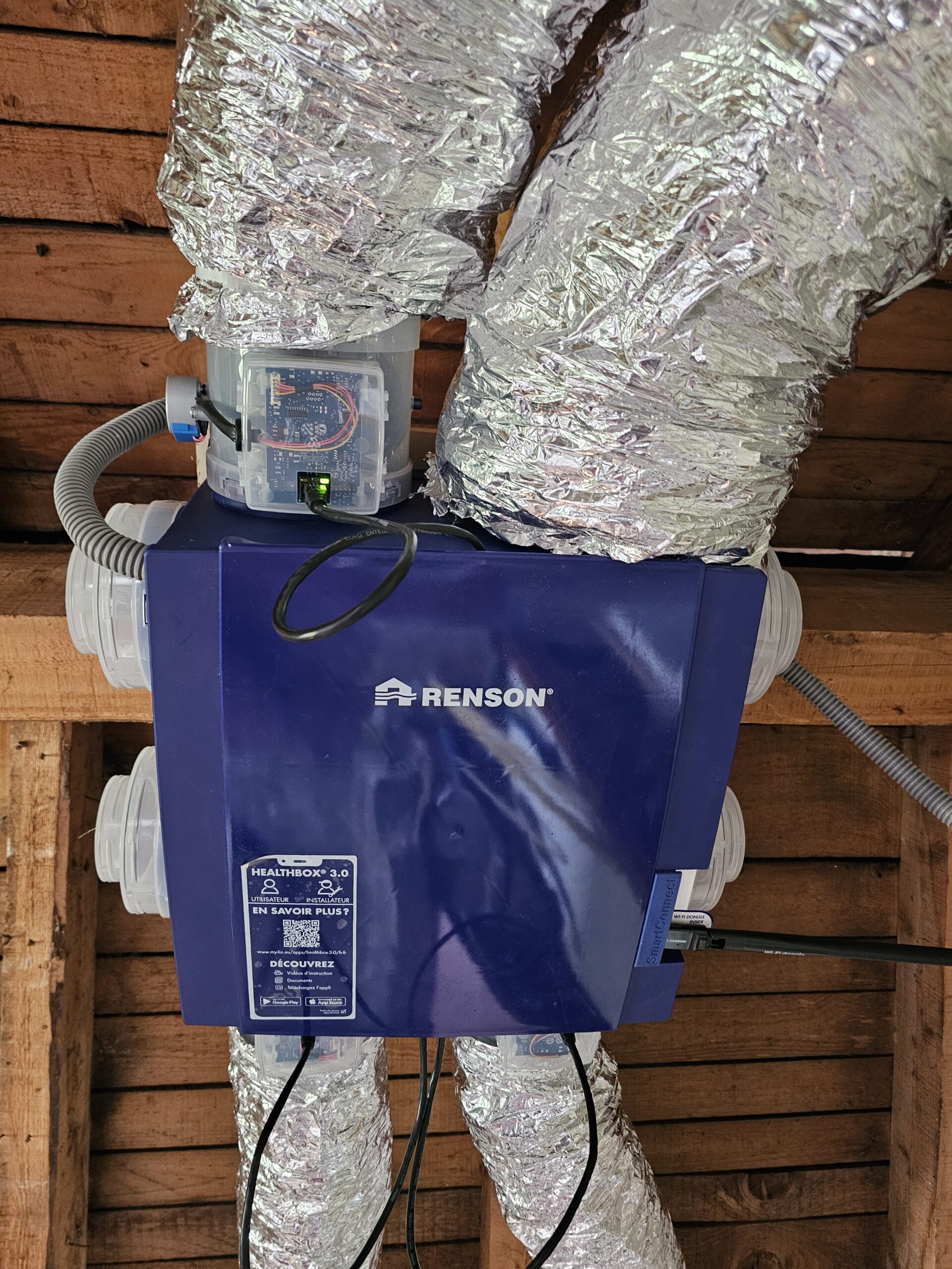 Pose d&rsquo;une VMC Simple Flux RENSON Healthbox 3.0 à Dung